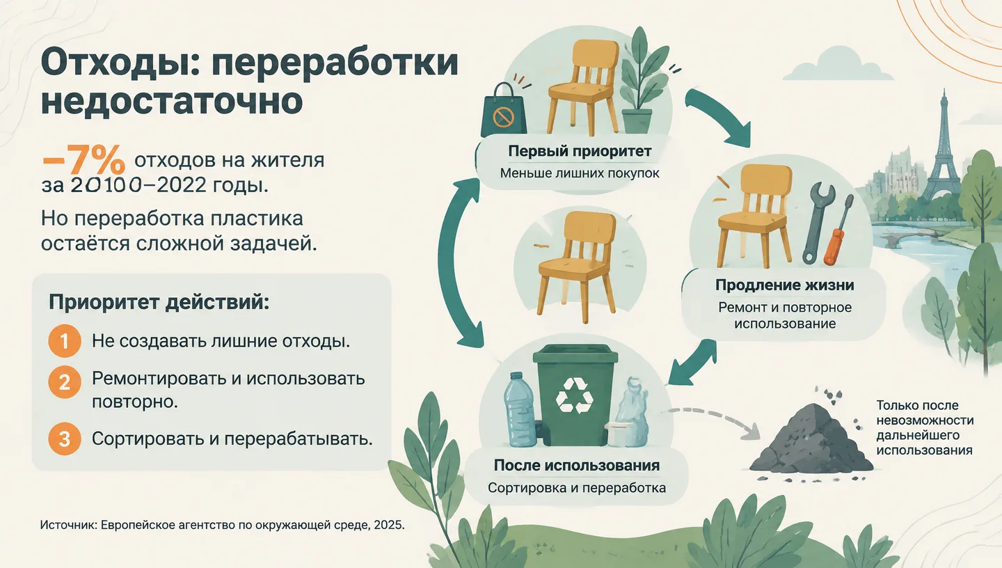 Отходы: переработки недостаточно