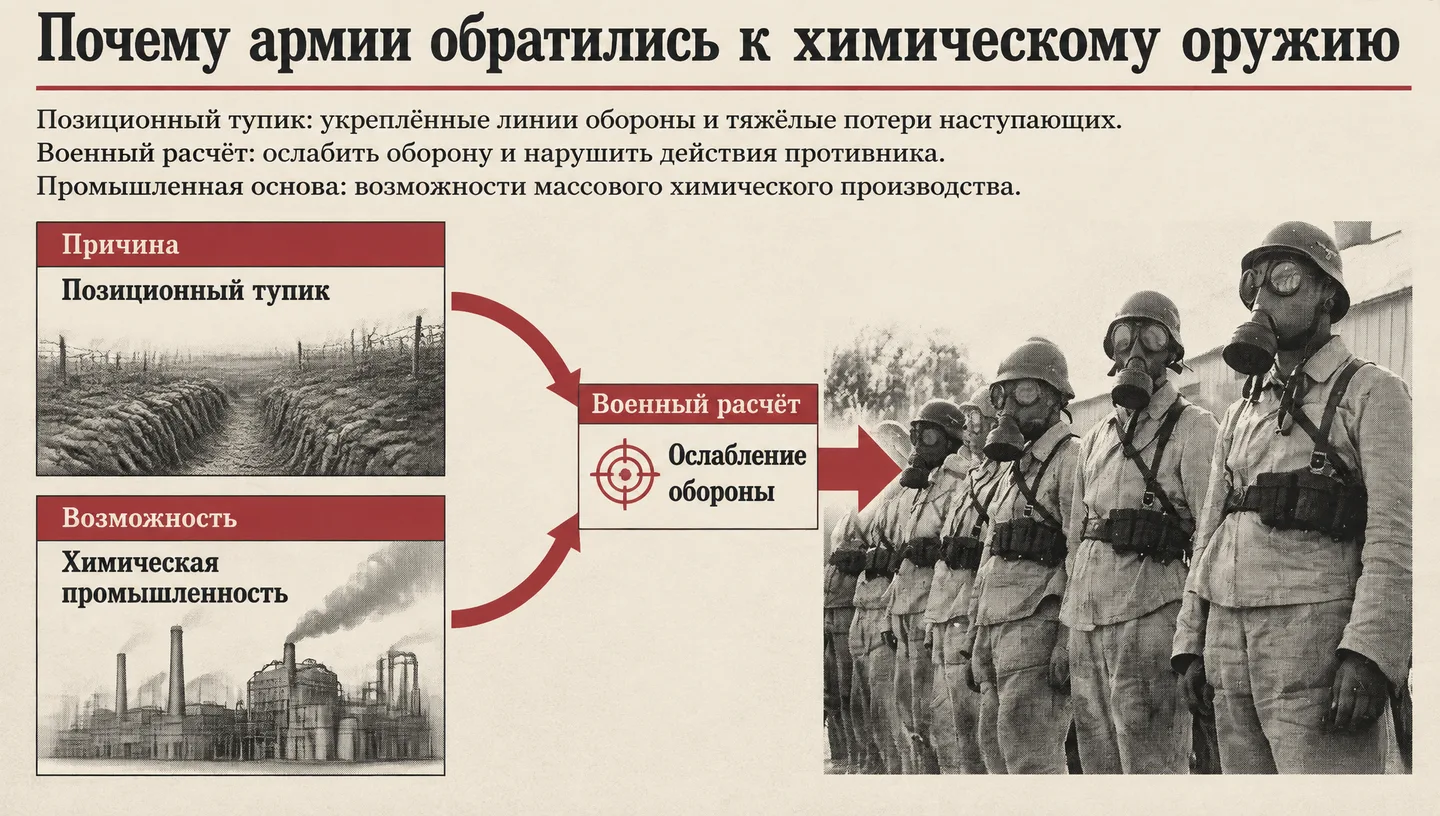 Почему армии обратились к химическому оружию