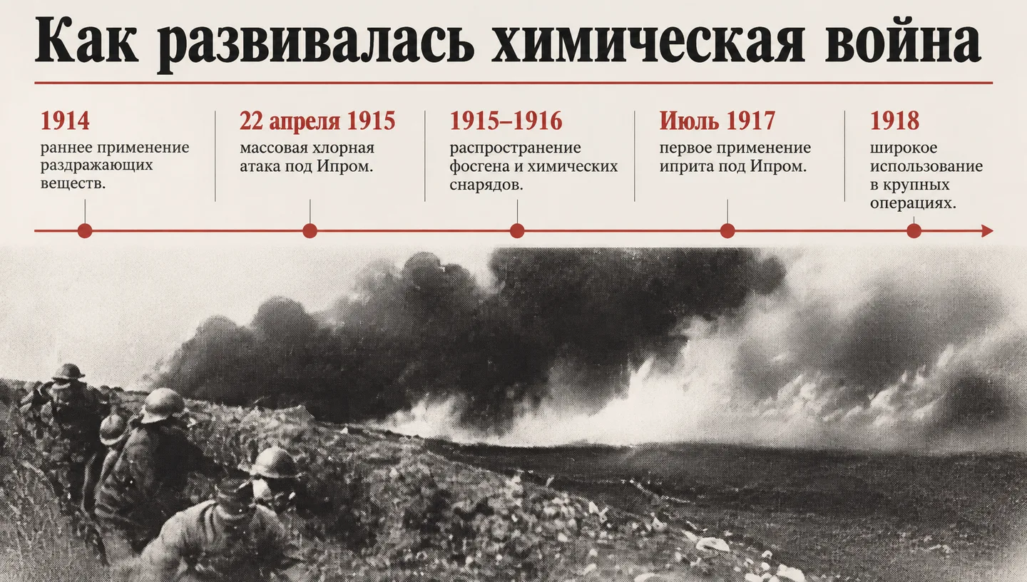 Как развивалась химическая война