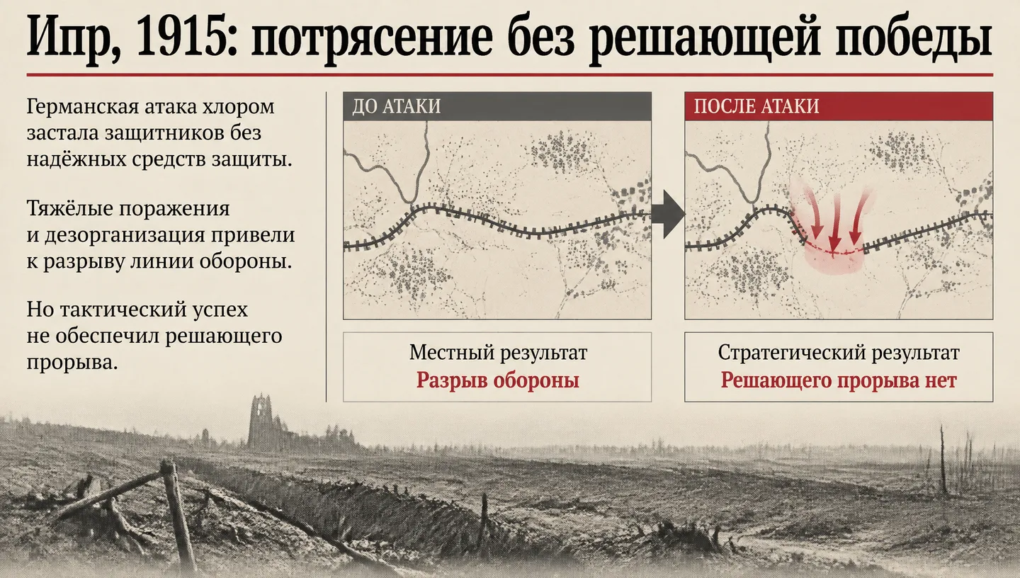 Ипр, 1915: потрясение без решающей победы