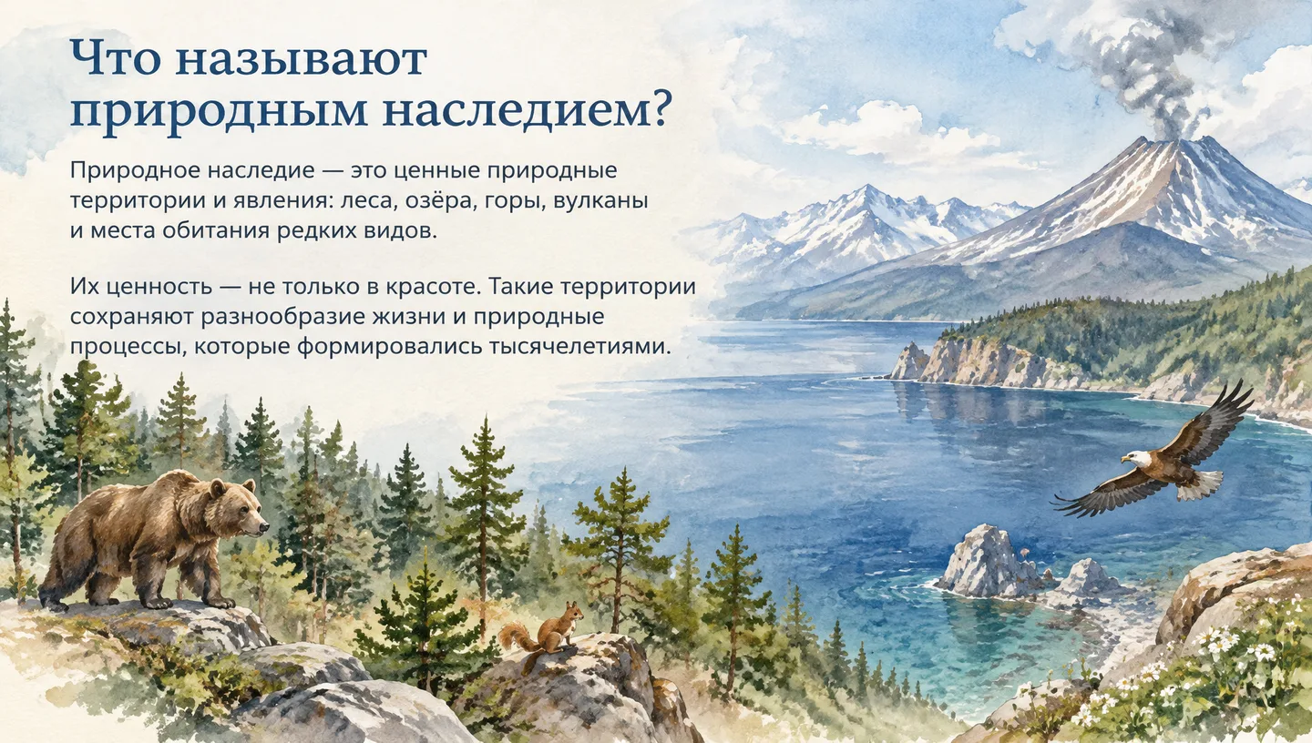 Что называют природным наследием?