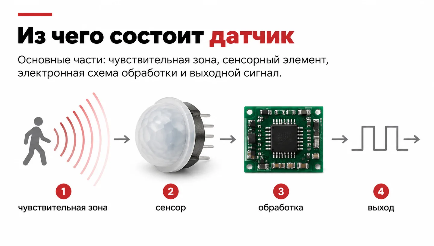 Из чего состоит датчик