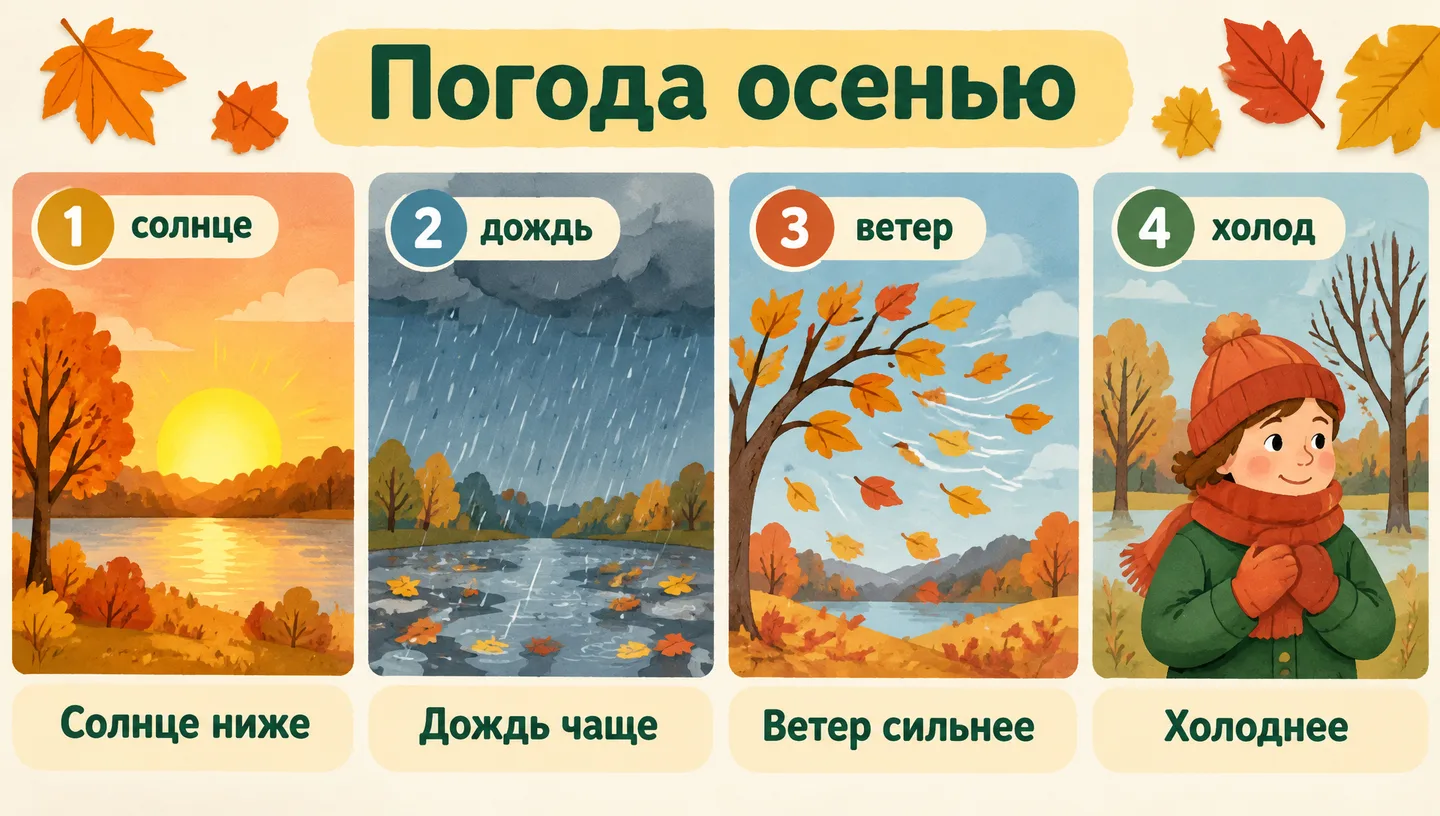 Погода осенью