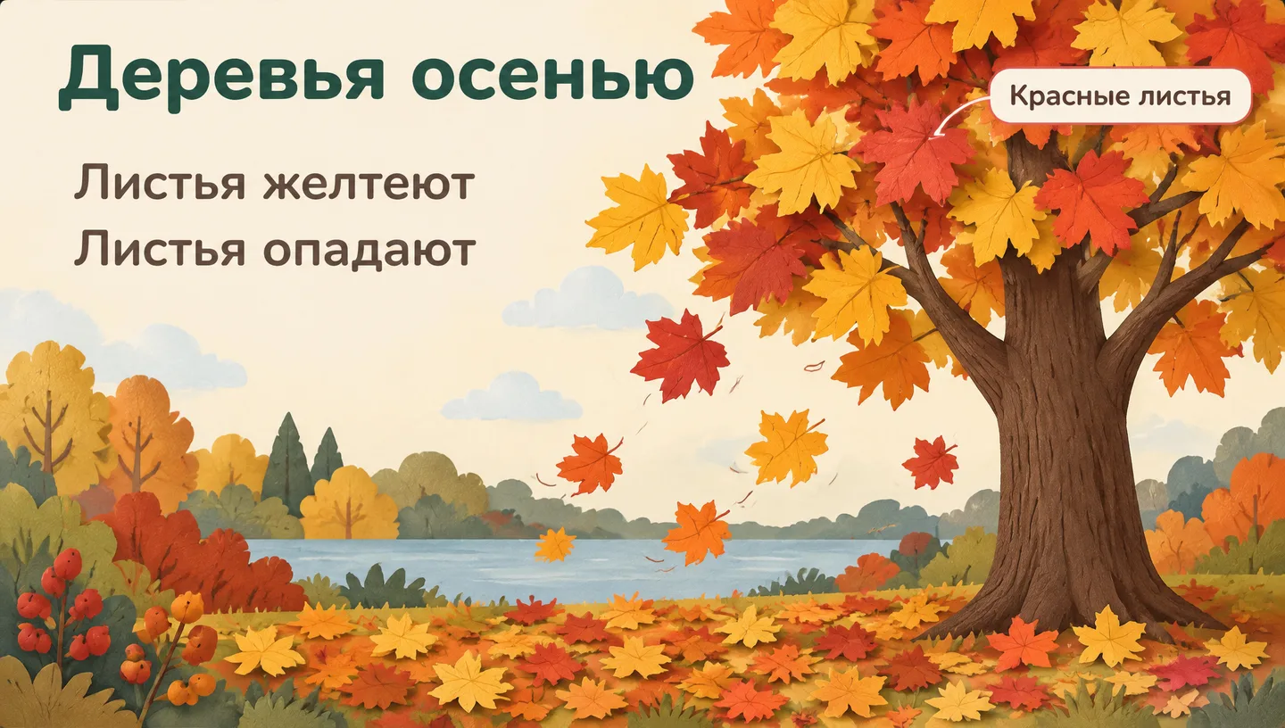 Деревья осенью