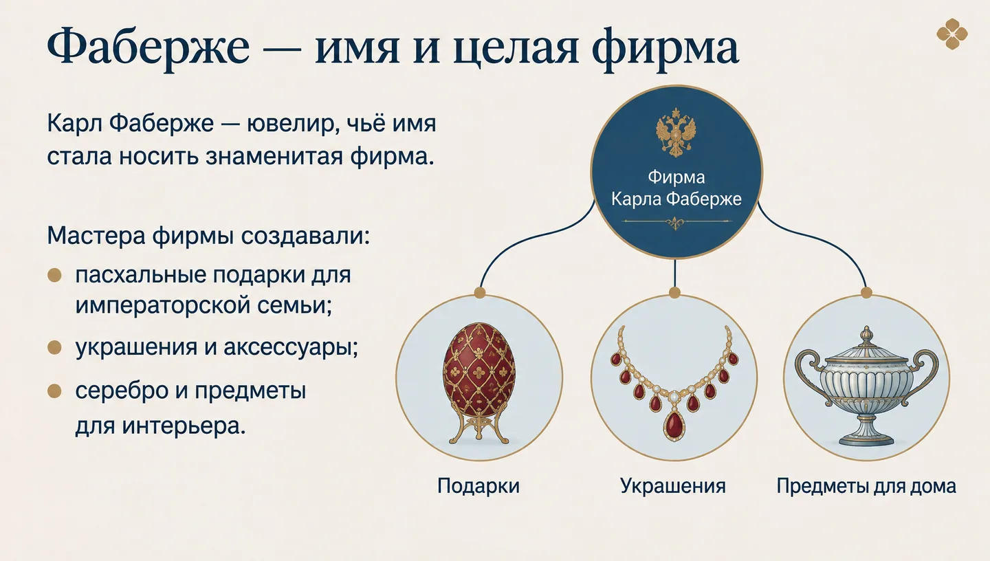 Фаберже — имя и целая фирма
