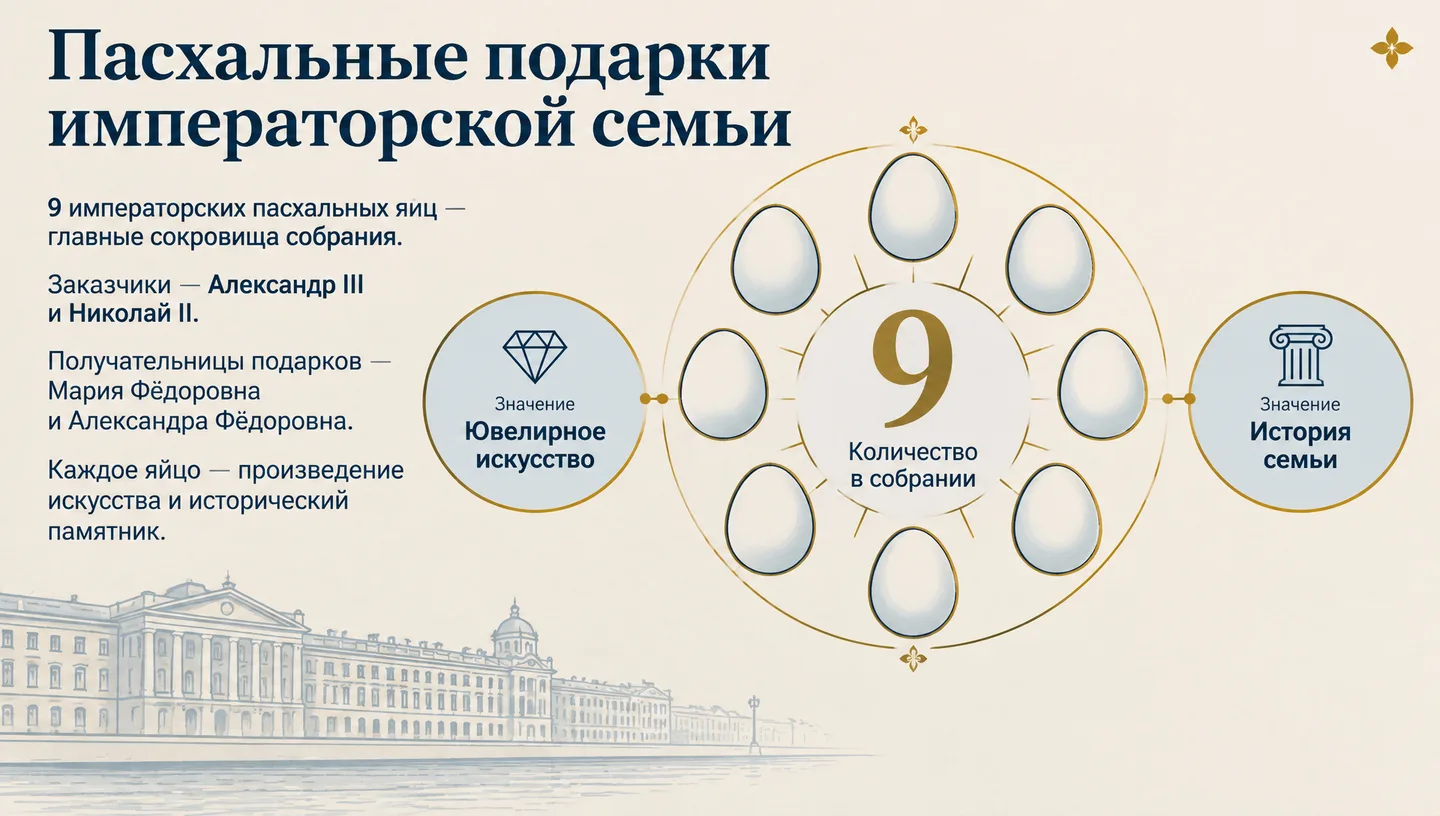 Пасхальные подарки императорской семьи