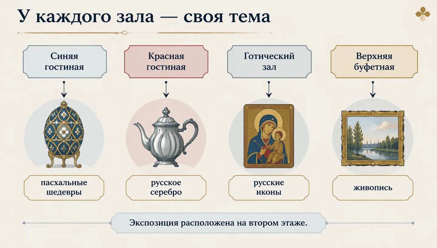 У каждого зала — своя тема