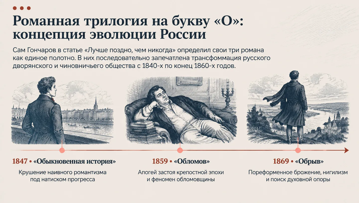 Романная трилогия на букву «О»: концепция эволюции России