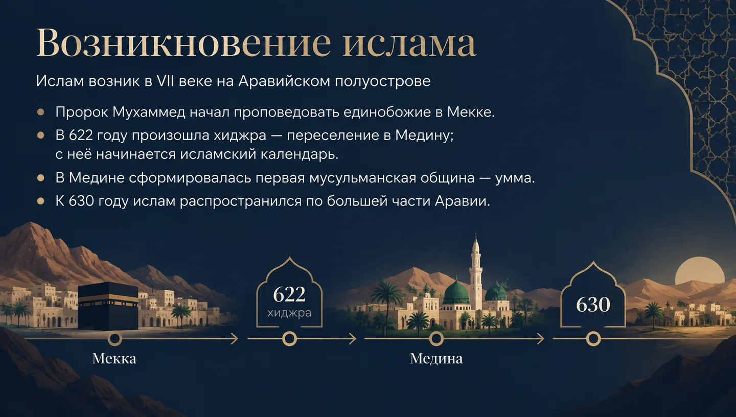Возникновение ислама