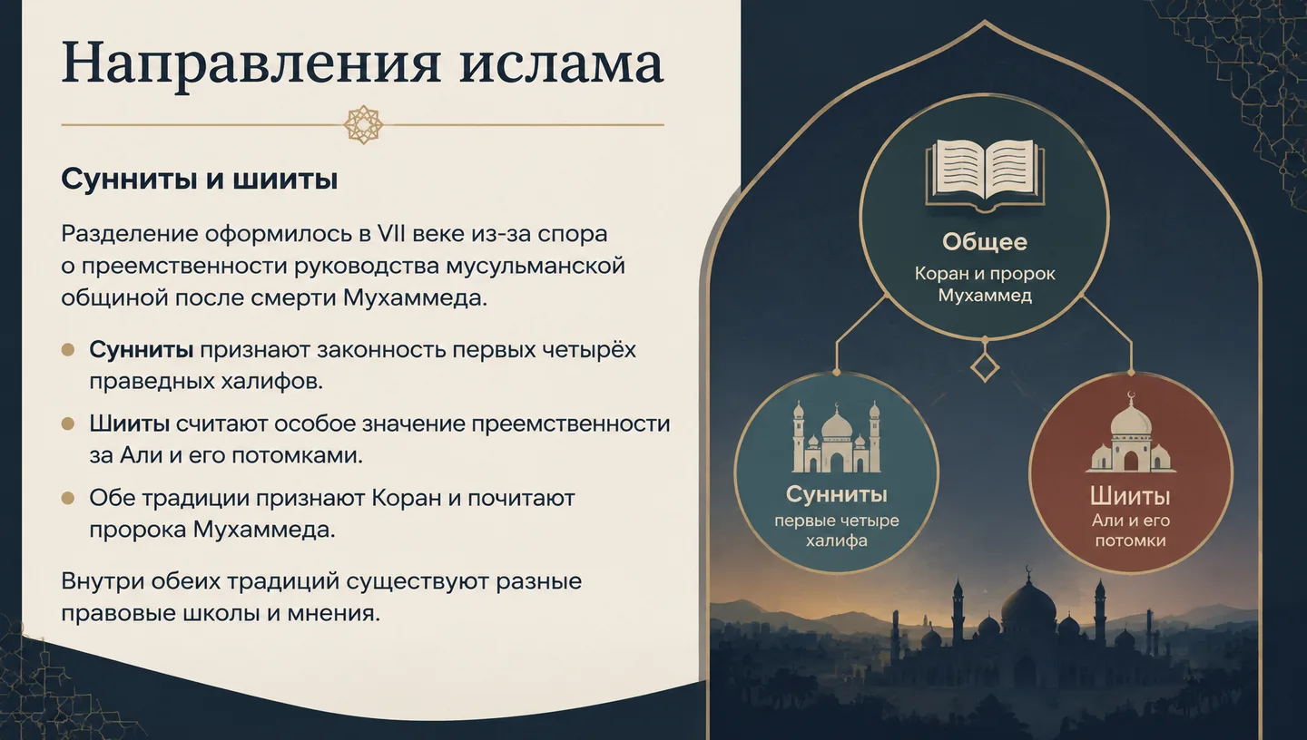 Направления ислама