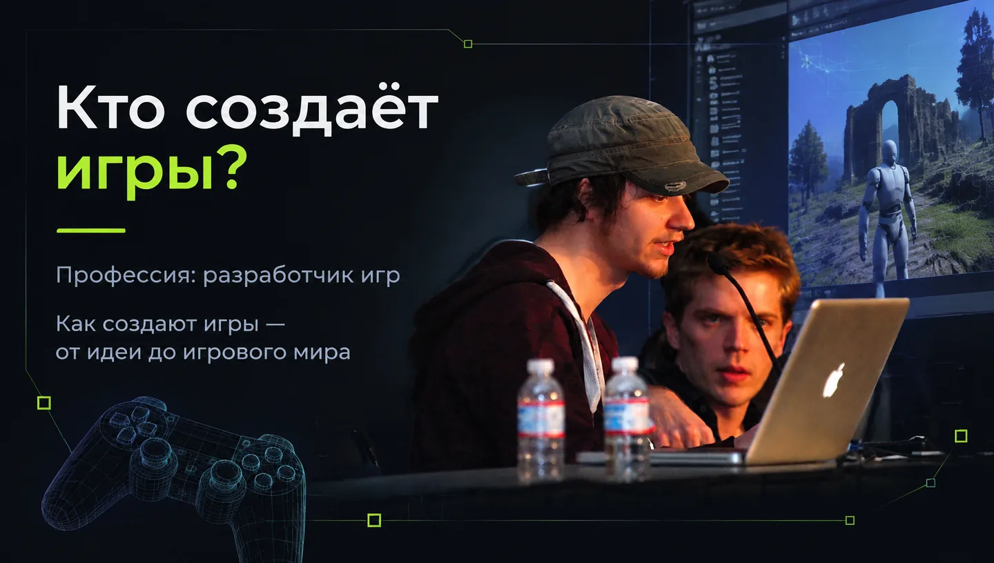 Первый слайд: Кто создаёт игры?