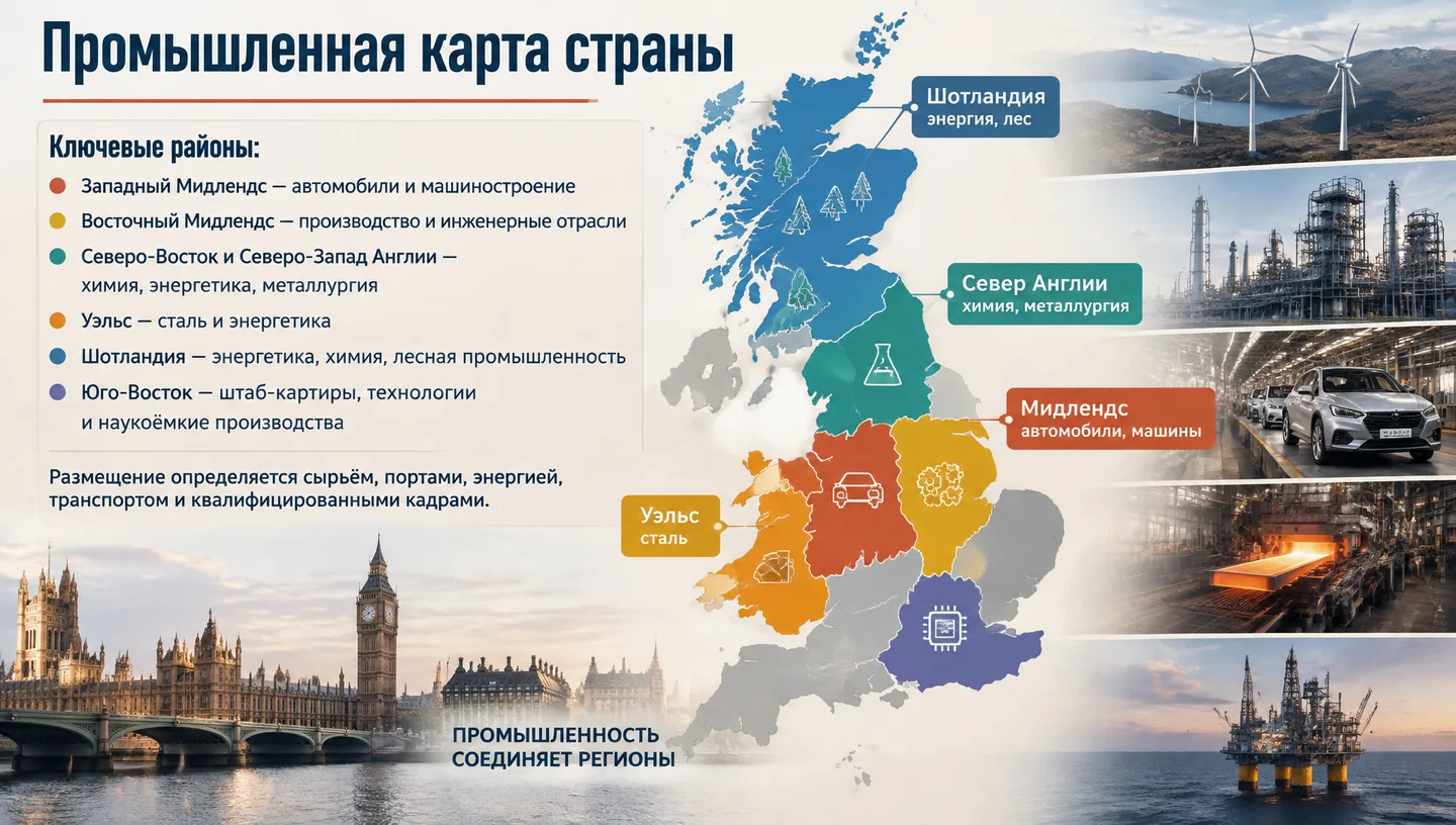 Промышленная карта страны