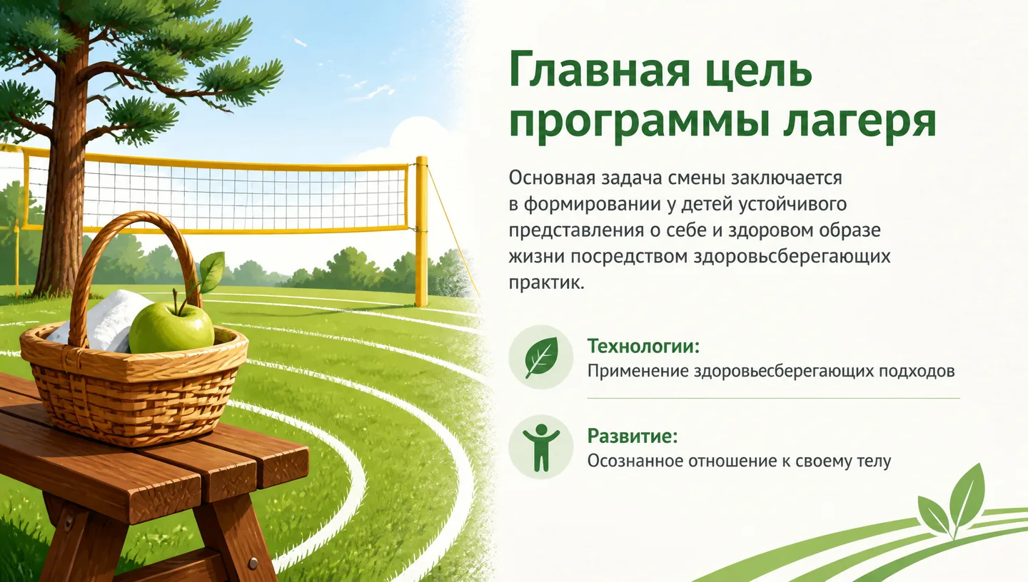 Главная цель программы лагеря