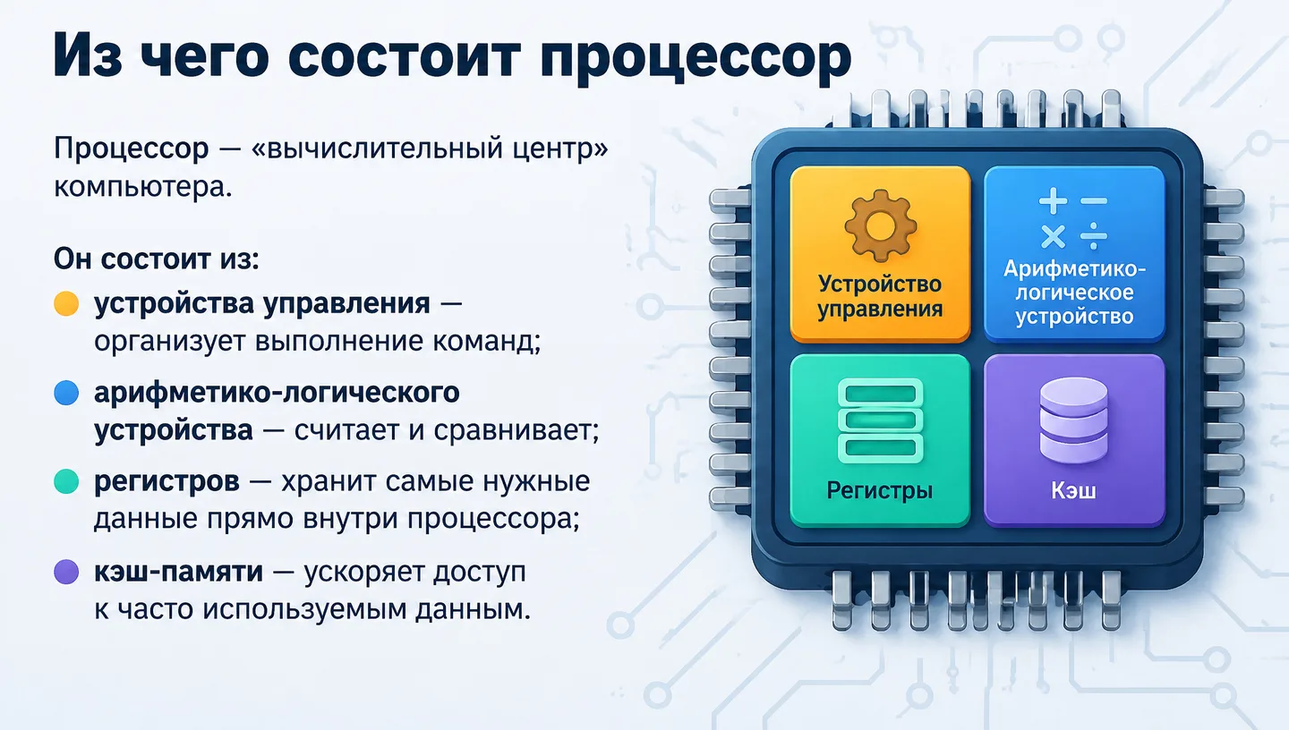 Из чего состоит процессор
