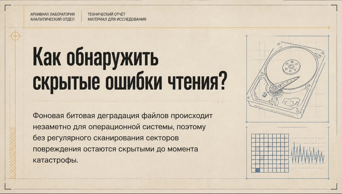 Как обнаружить скрытые ошибки чтения?