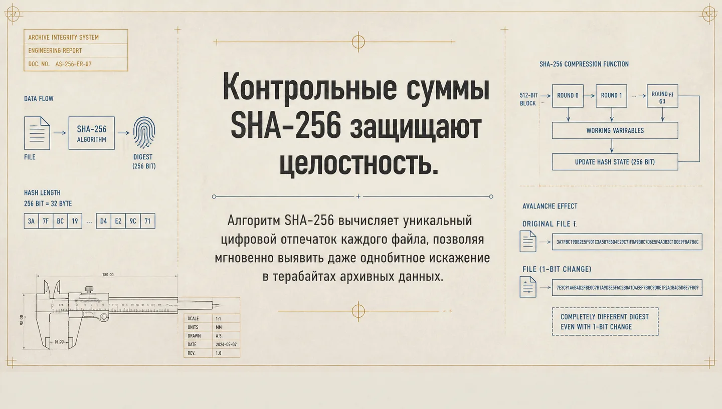 Контрольные суммы SHA-256 защищают целостность