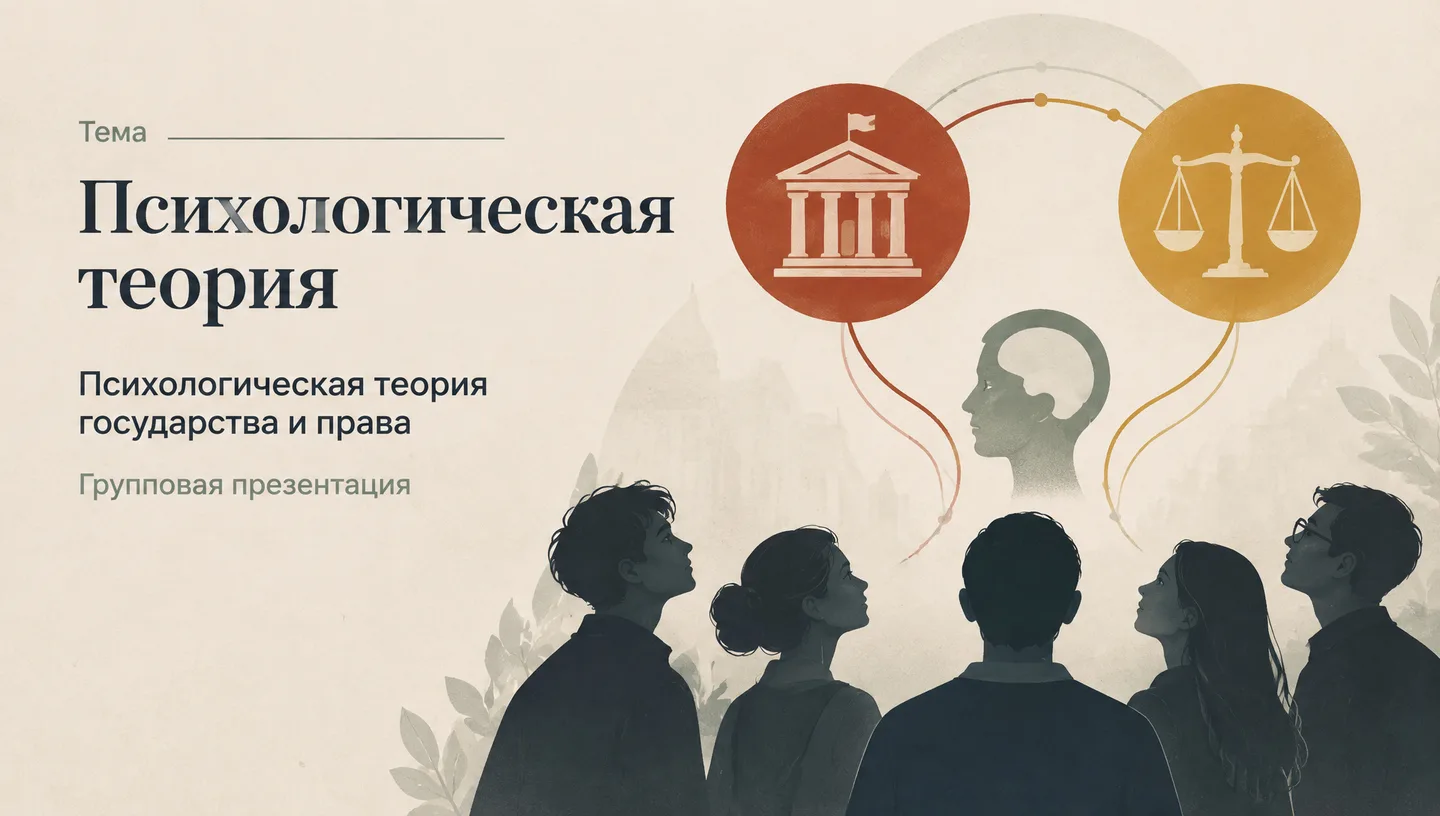 Первый слайд: Психологическая теория