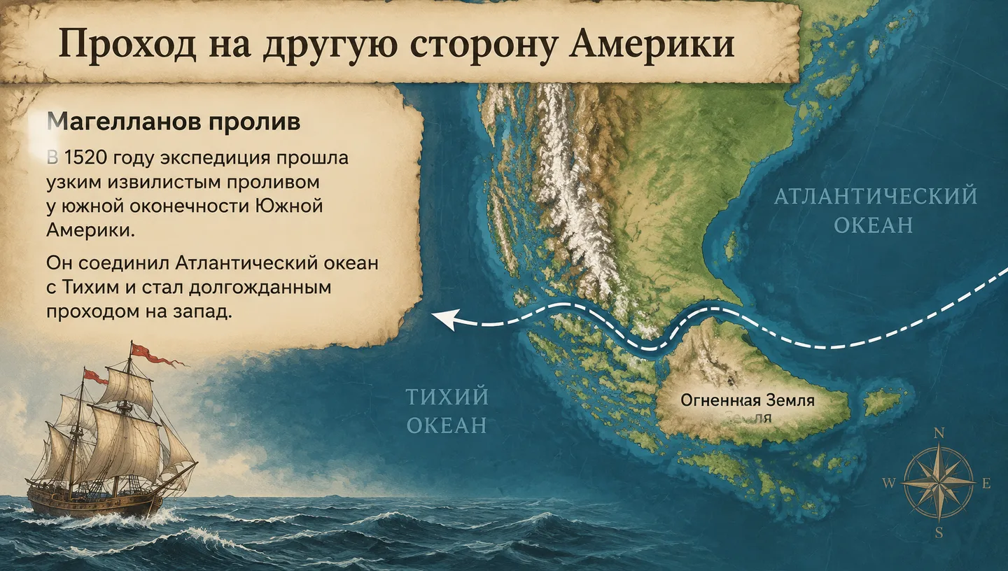 Проход на другую сторону Америки