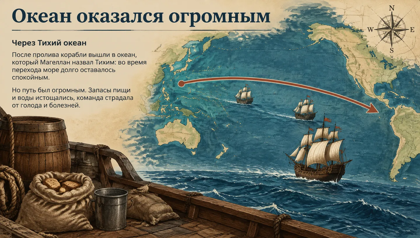 Океан оказался огромным
