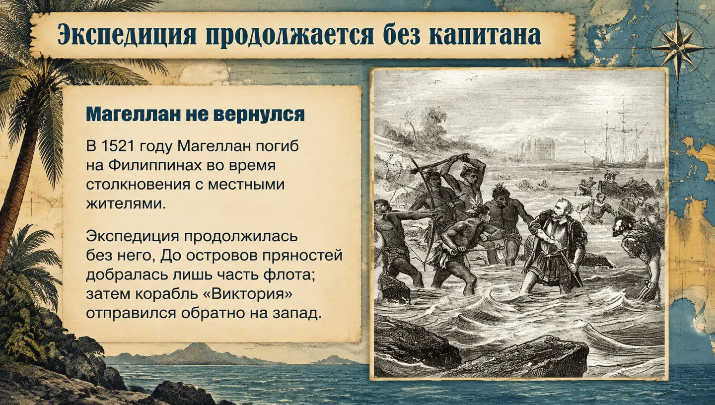 Экспедиция продолжается без капитана