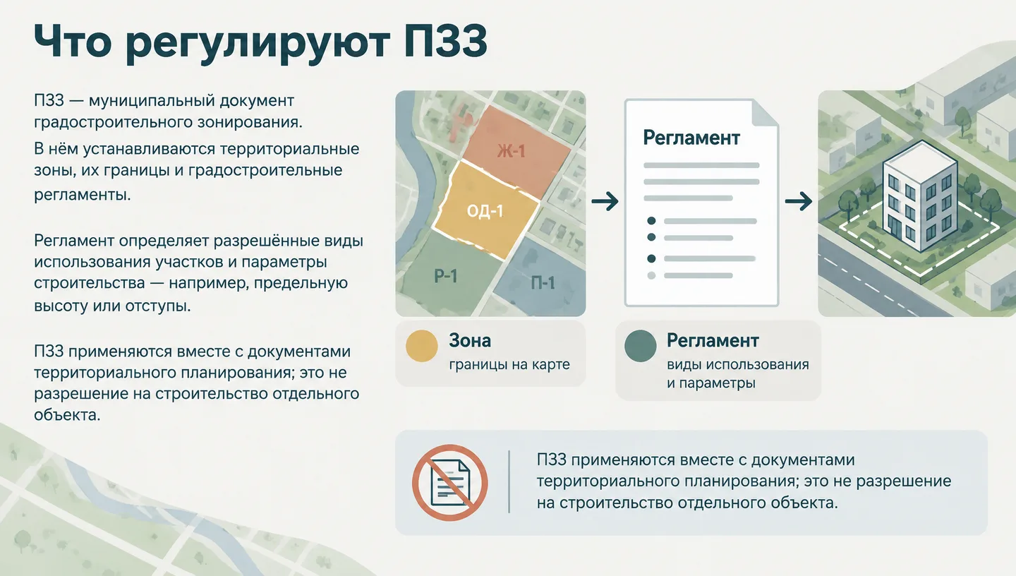 Что регулируют ПЗЗ