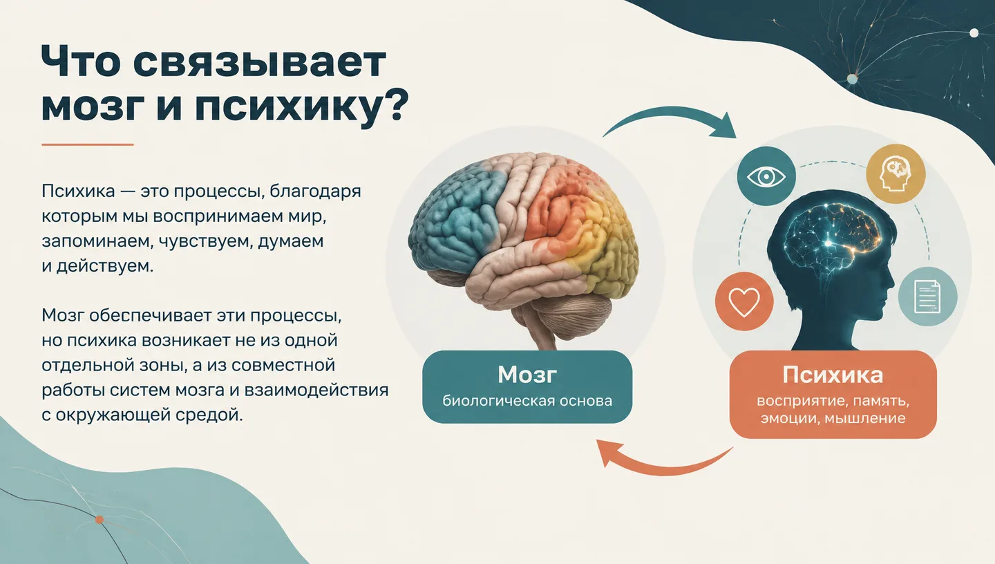 Что связывает мозг и психику?