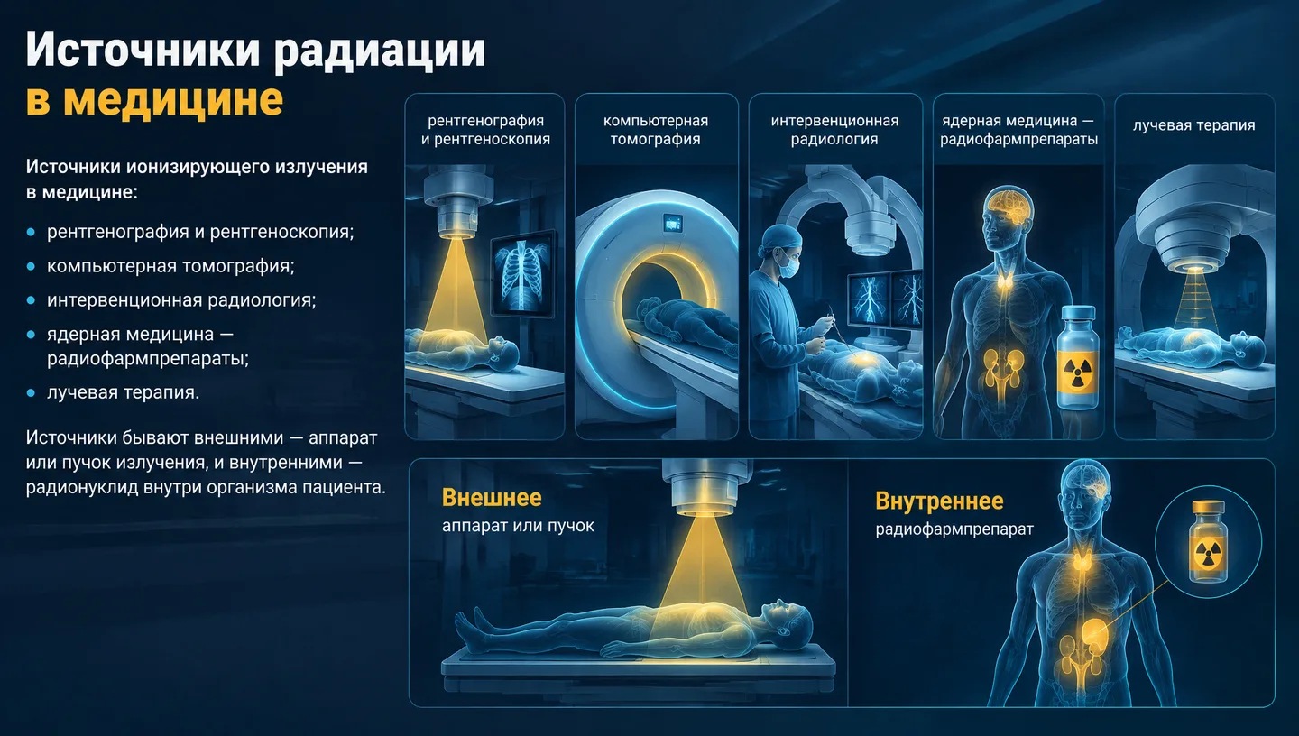 Источники радиации в медицине