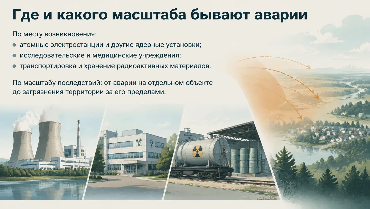 Где и какого масштаба бывают аварии