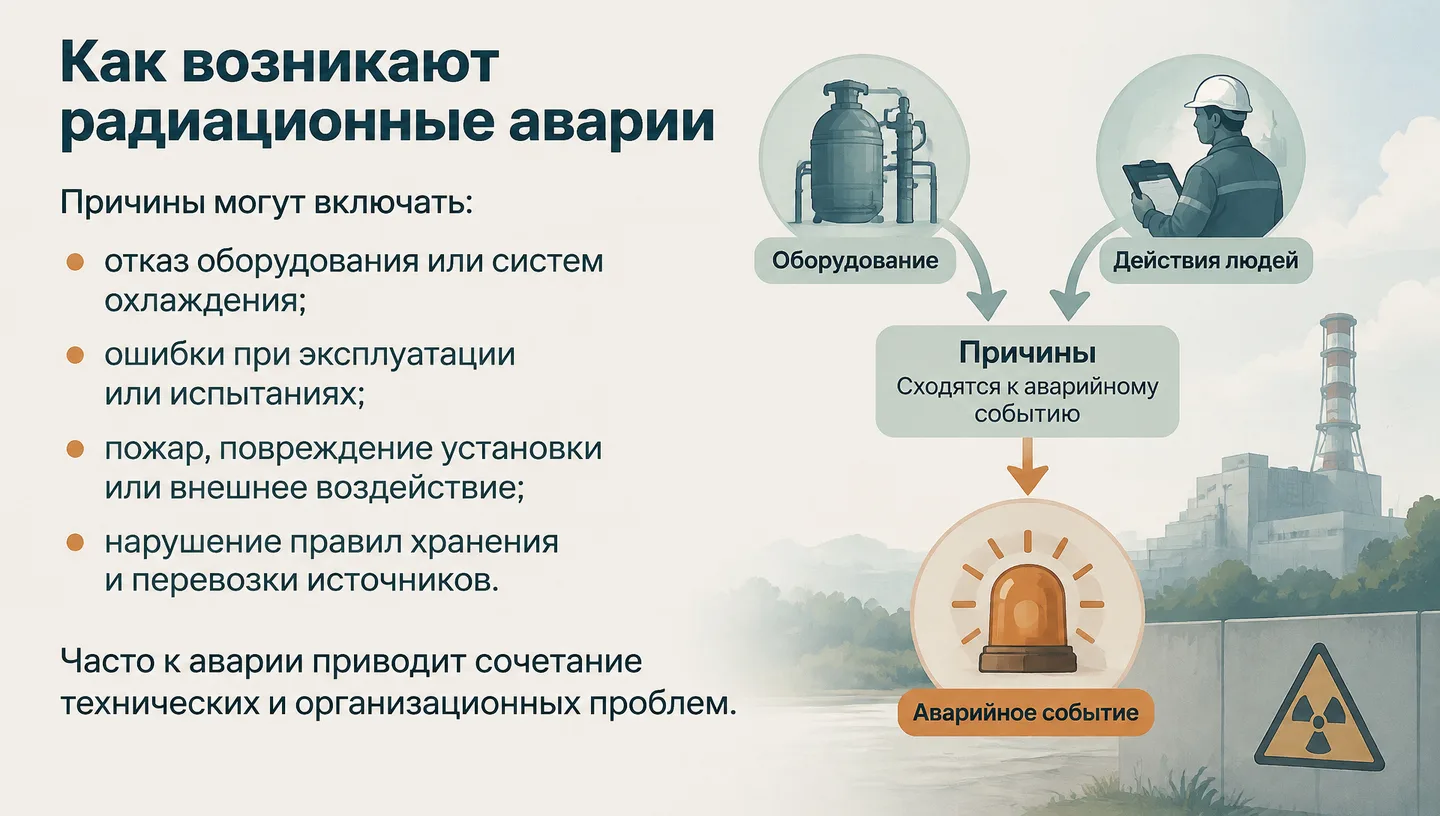 Как возникают радиационные аварии