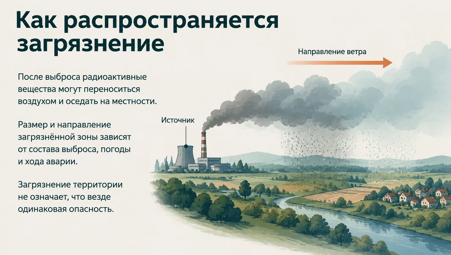 Как распространяется загрязнение