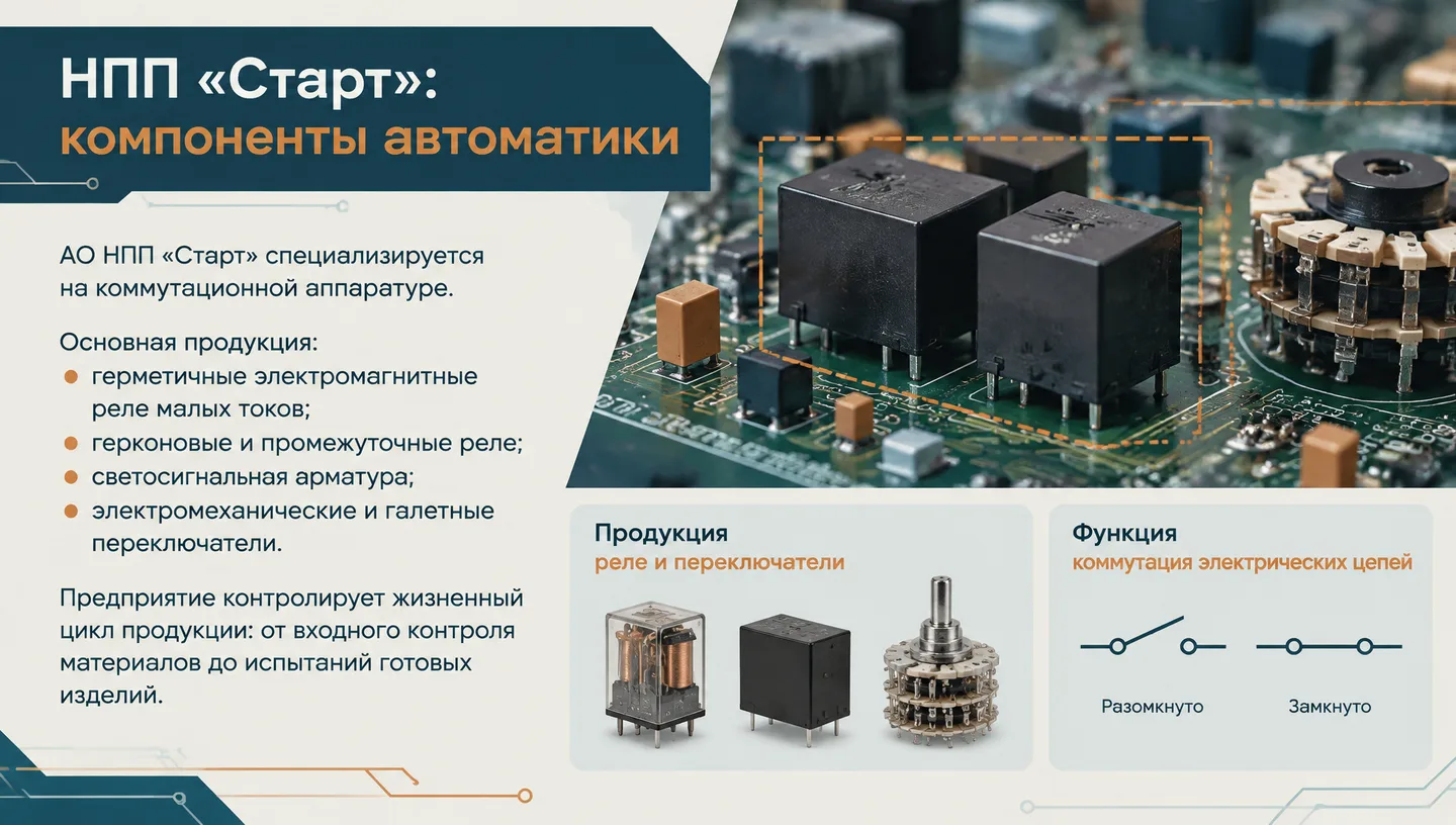 НПП «Старт»: компоненты автоматики