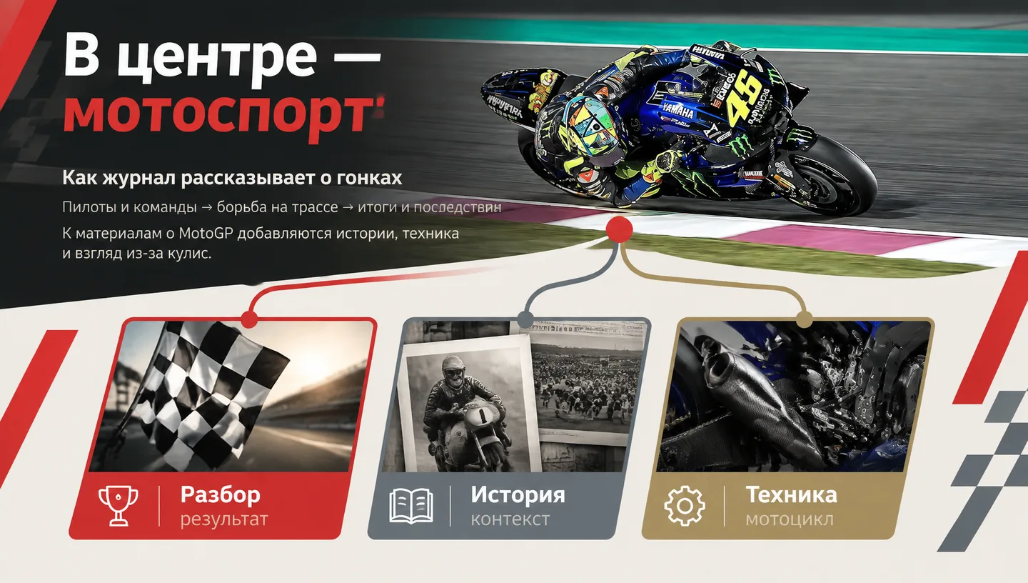 В центре — мотоспорт