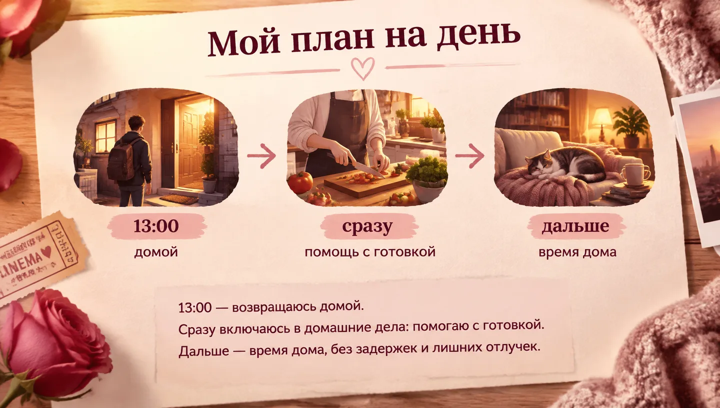 Мой план на день