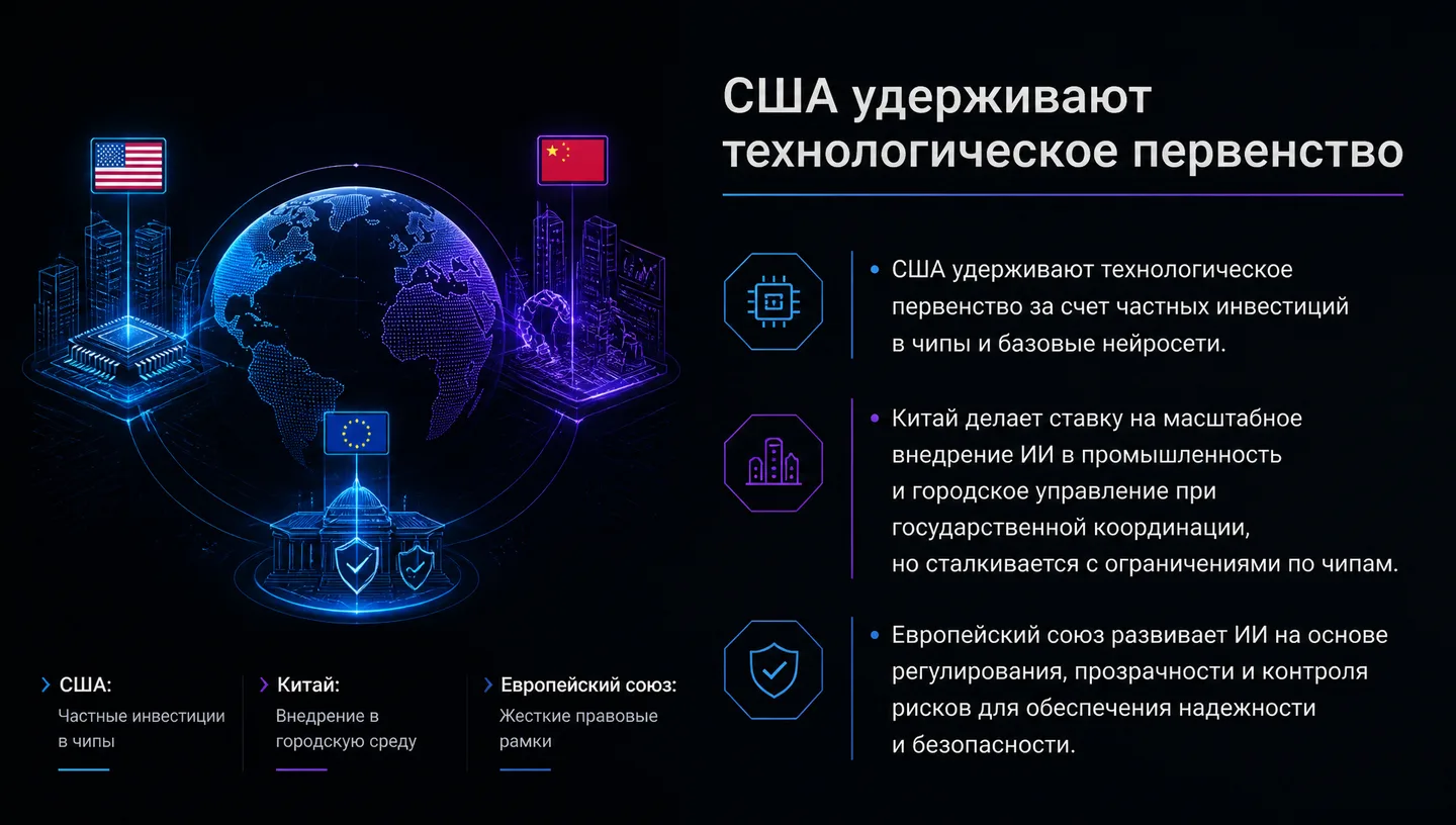США удерживают технологическое первенство