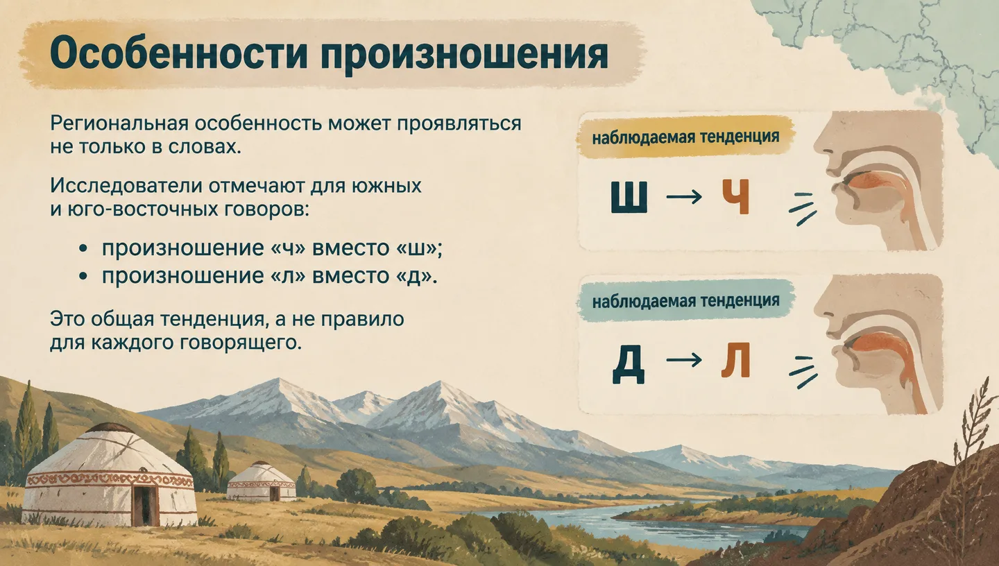 Особенности произношения