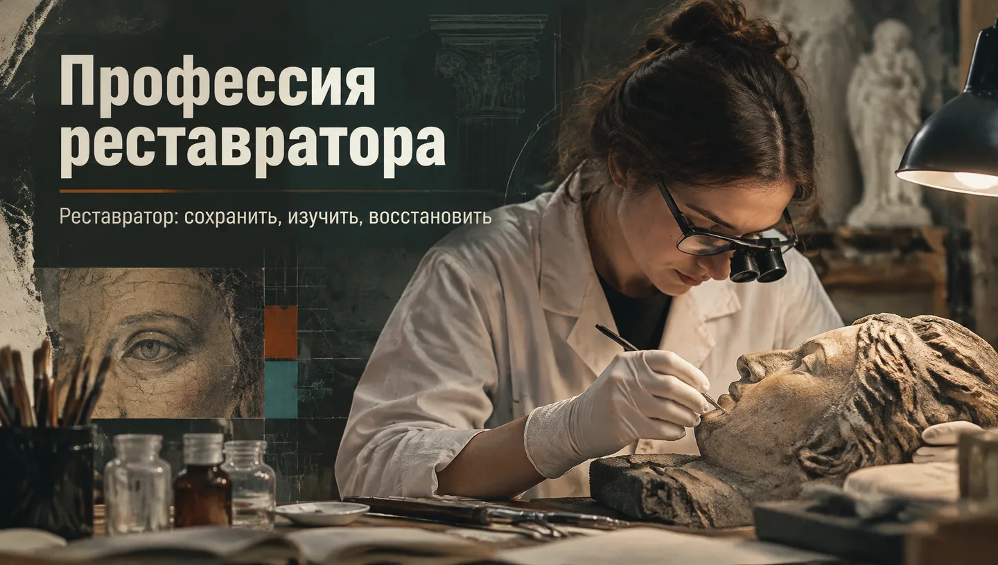 Первый слайд: Профессия реставратора