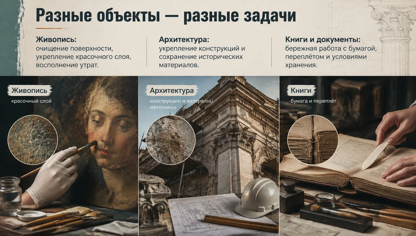 Разные объекты — разные задачи