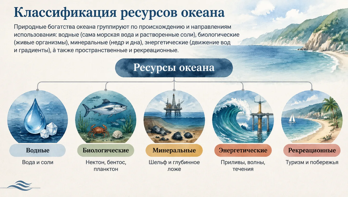 Классификация ресурсов океана