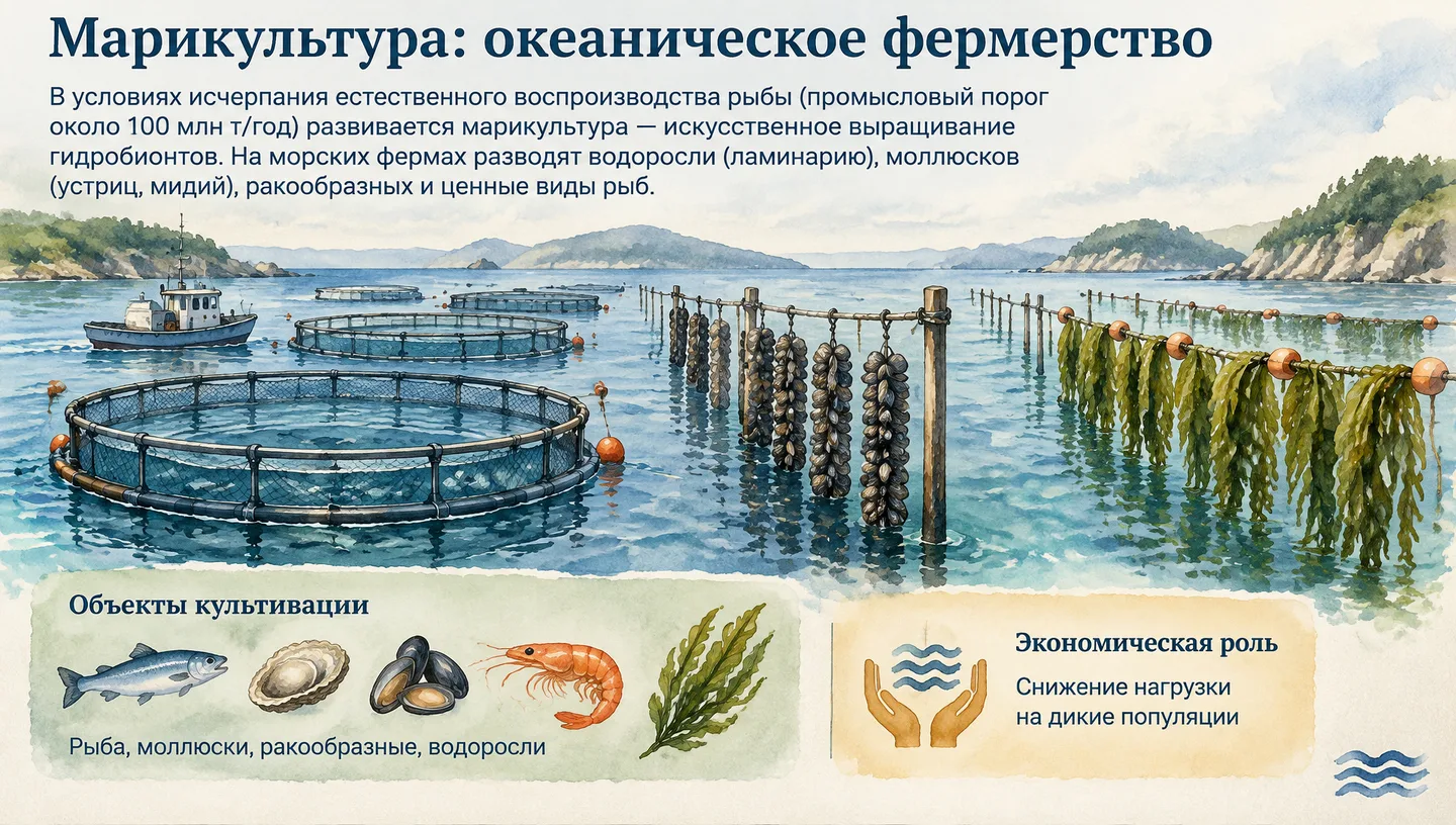 Марикультура: океаническое фермерство