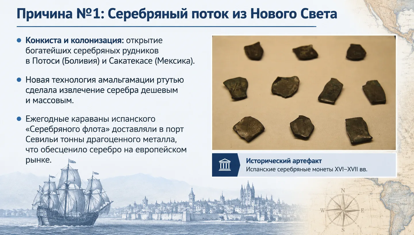 Причина №1: Серебряный поток из Нового Света