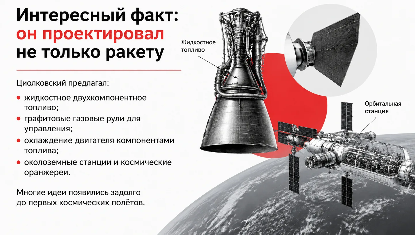 Интересный факт: он проектировал не только ракету