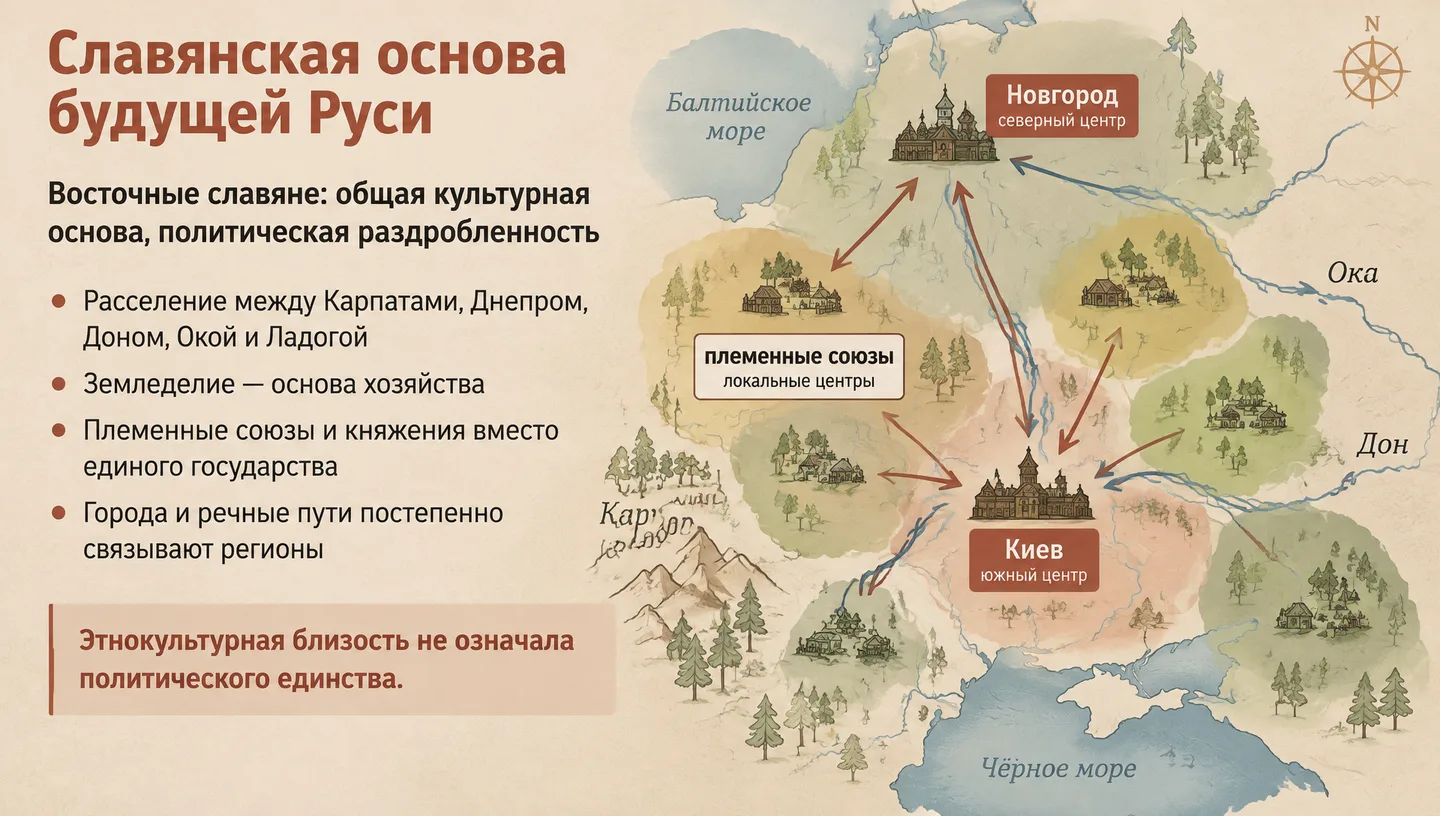 Славянская основа будущей Руси