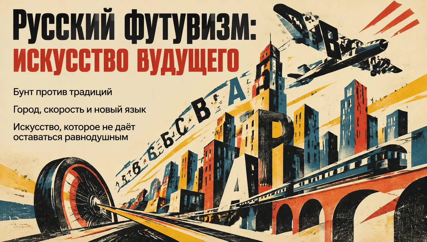 Первый слайд: Русский футуризм: искусство будущего
