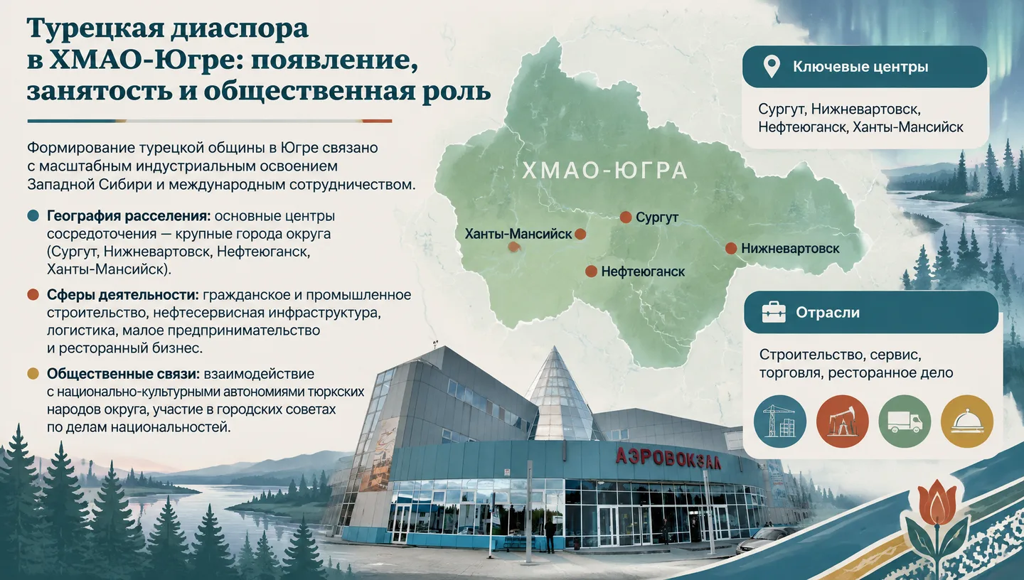 Турецкая диаспора в ХМАО-Югре: появление, занятость и общественная роль