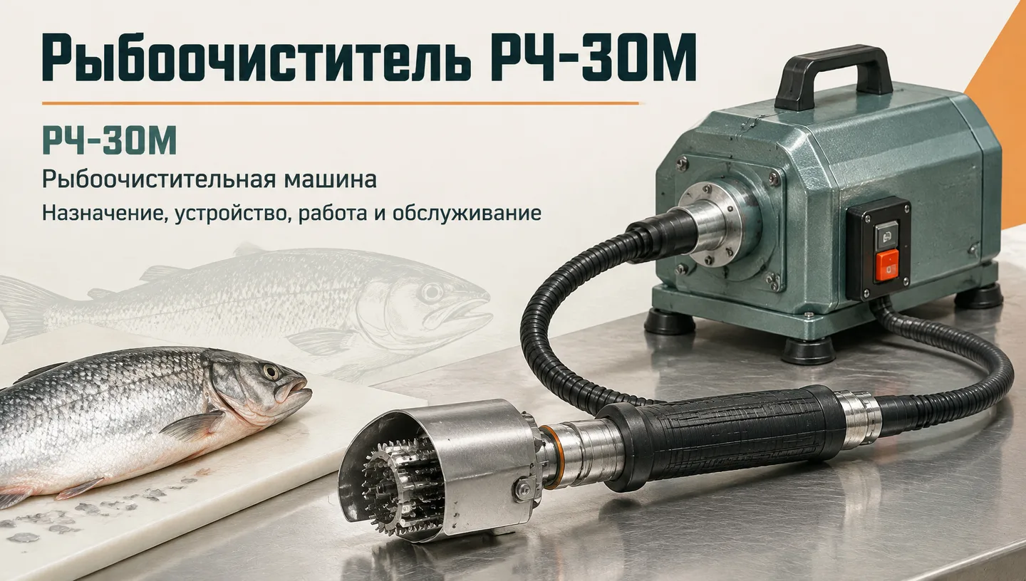 Первый слайд: Рыбоочиститель РЧ-30М
