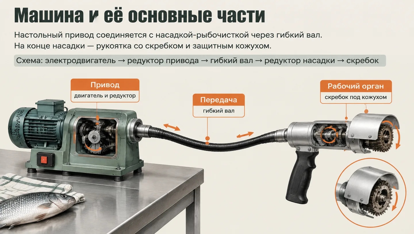Машина и её основные части