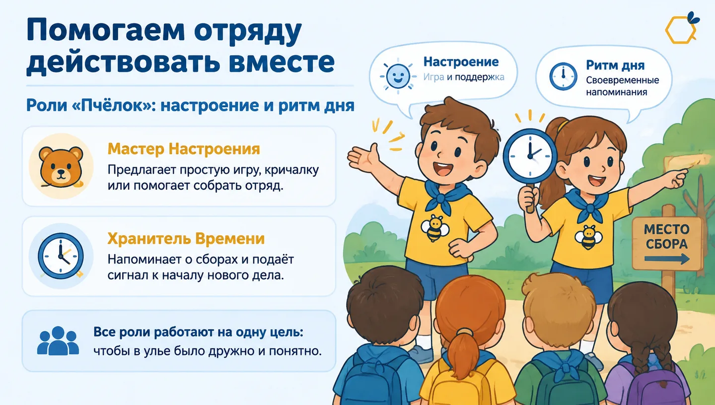 Помогаем отряду действовать вместе