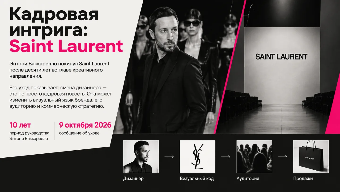 Кадровая интрига: Saint Laurent