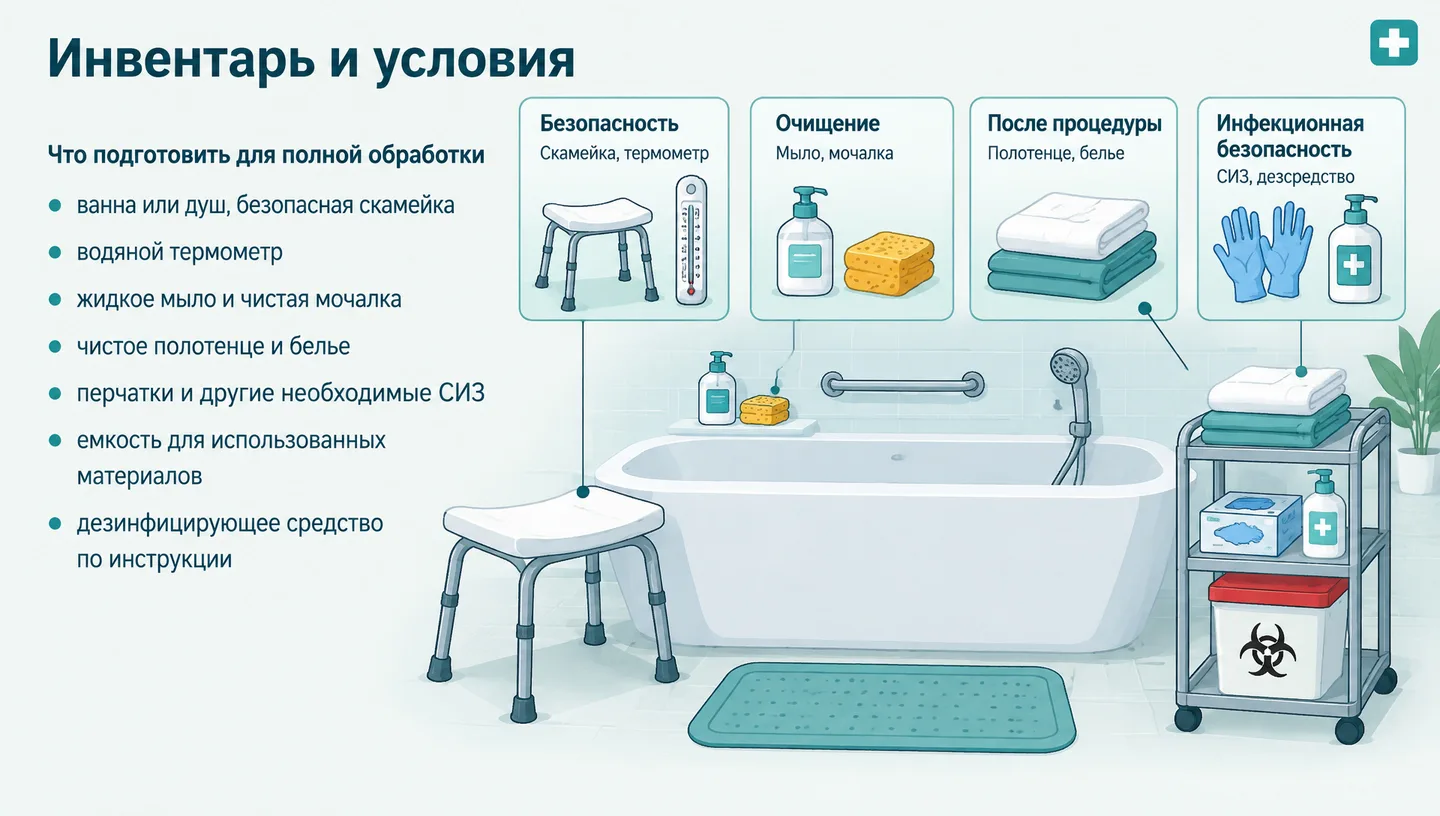 Инвентарь и условия