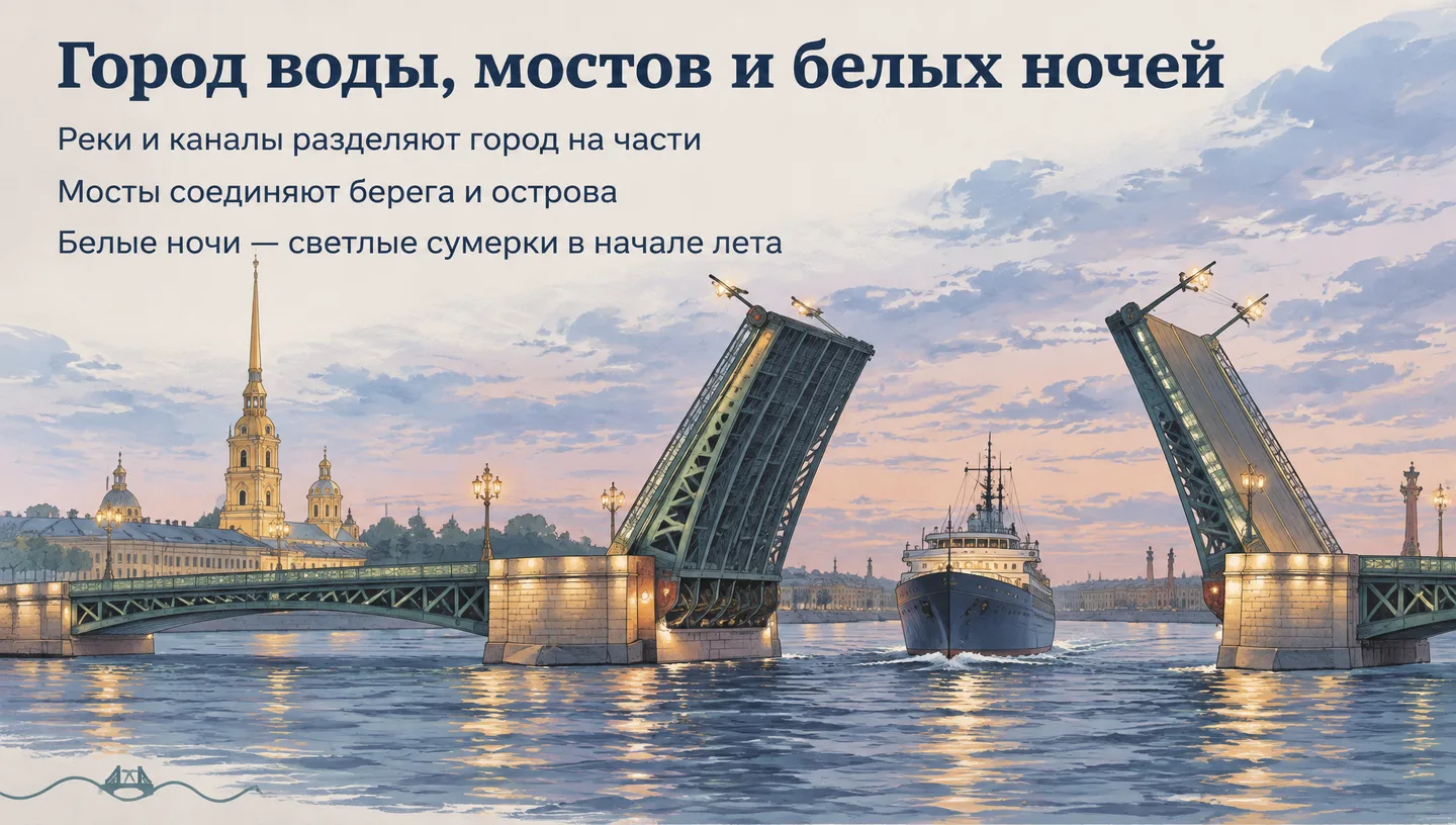 Город воды, мостов и белых ночей